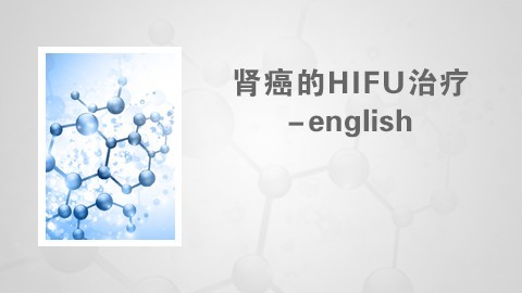 肾癌的HIFU治疗-english